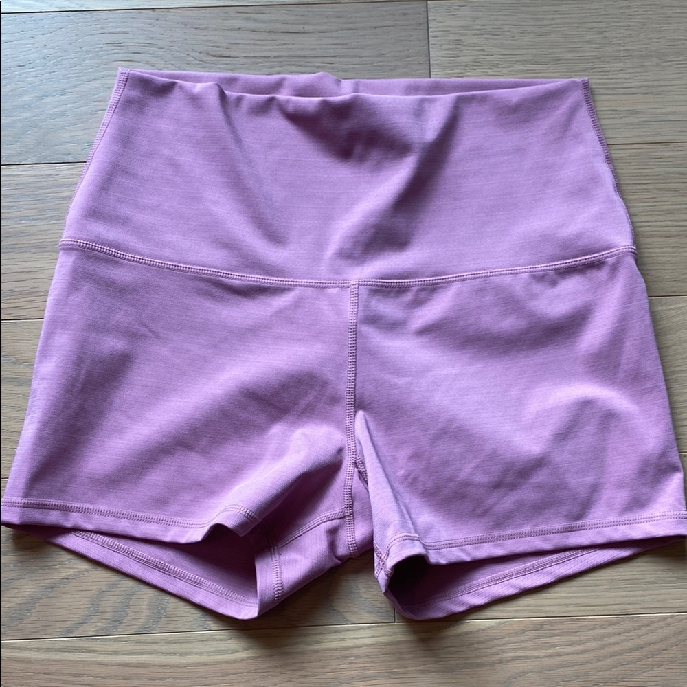 Women's High-Waisted Purple Shorts